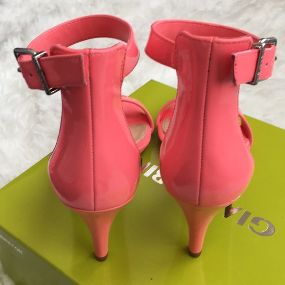 Gianni Bini Patent Dress Sandals (Coral) - Picture 4 of 6